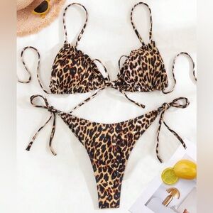 SHEIN Leopard Print Bikini Set